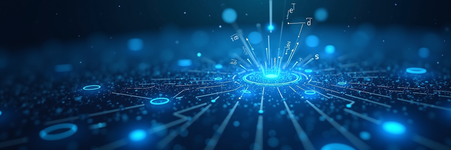 Abstract quantum computing network visualization